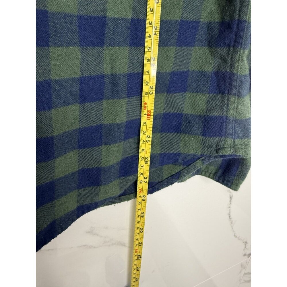 J. Crew Shirt Men's Medium Green Blackwatch Flannel Button Up Long Sleeve Casual - Picture 4 of 8